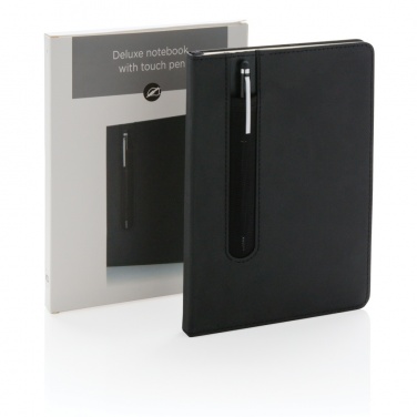 Logotrade promotional products photo of: Standard hardcover PU A5 notebook with stylus pen