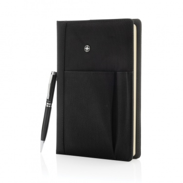 Logo trade advertising product photo of: Refillable notebook and pen set