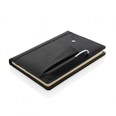 Logo trade promotional merchandise picture of: Refillable notebook and pen set