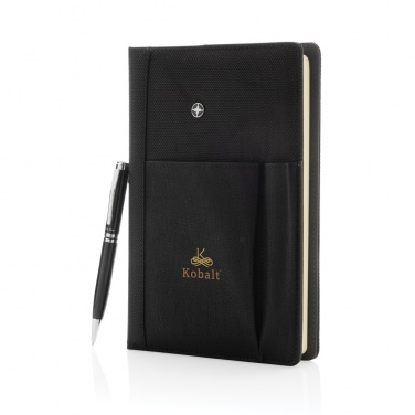 Logotrade promotional gifts photo of: Refillable notebook and pen set