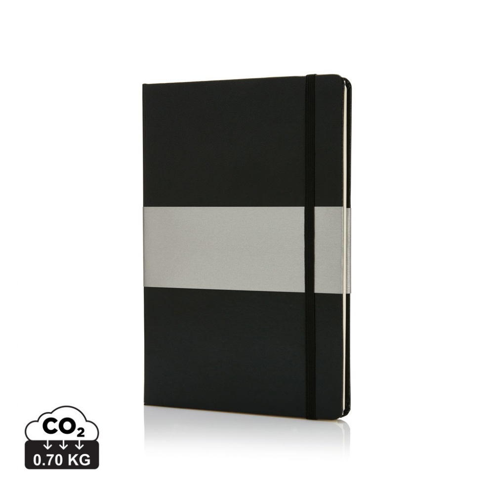 Logo trade advertising product photo of: Deluxe hardcover A5 notebook