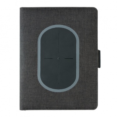 Logo trade promotional gifts picture of: Air 5W wireless charging notebook cover A5