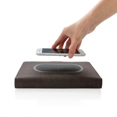 Logo trade corporate gift photo of: Air 5W wireless charging notebook cover A5