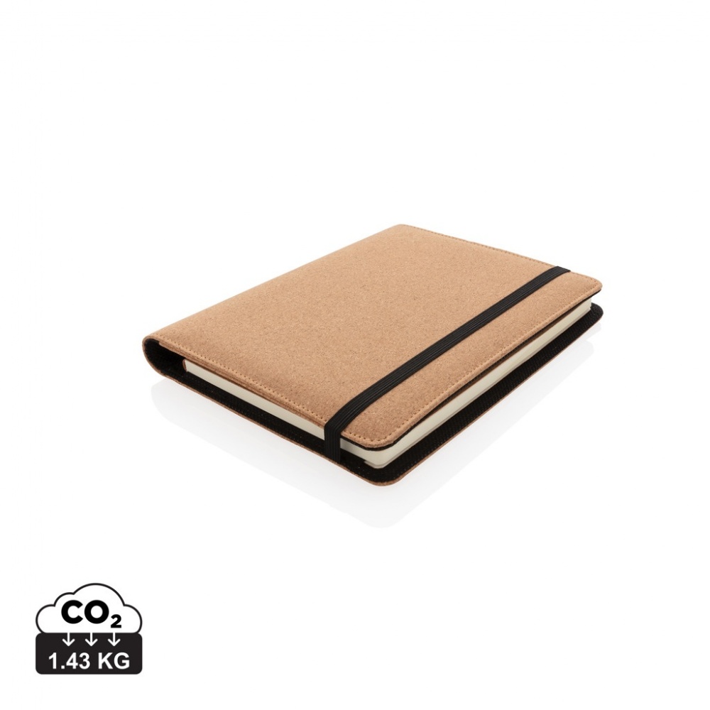 Logotrade business gift image of: Deluxe cork portfolio A5 with pen