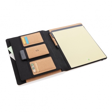 Logotrade promotional products photo of: Deluxe cork portfolio A4 with pen