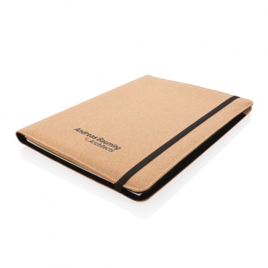Logotrade promotional gift picture of: Deluxe cork portfolio A4 with pen