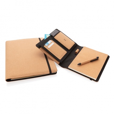 Logotrade promotional item picture of: Deluxe cork portfolio A4 with pen