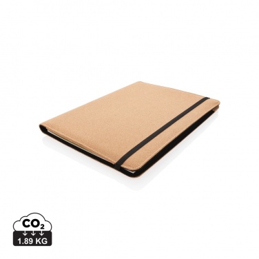 Logotrade promotional gifts photo of: Deluxe cork portfolio A4 with pen
