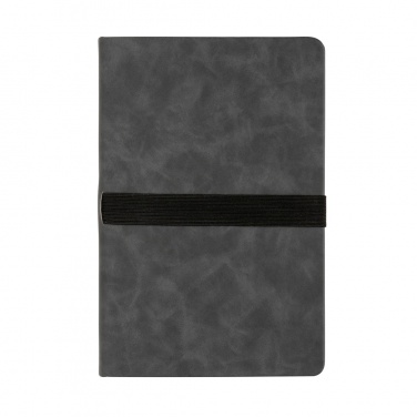 Logo trade promotional gifts picture of: Deluxe hardcover PU notebook A5 with phone and pen holder