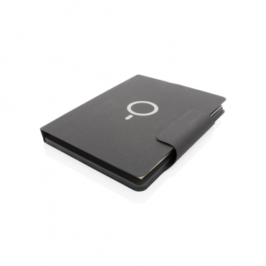 Logo trade advertising product photo of: Artic Magnetic 10W wireless charging A4 portfolio