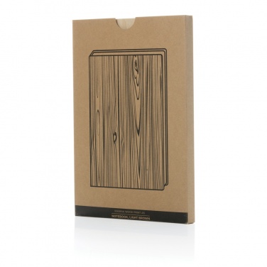 Logotrade promotional items photo of: Kavana wood print A5 notebook