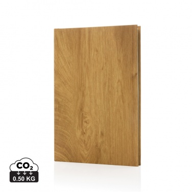 Logotrade promotional products photo of: Kavana wood print A5 notebook