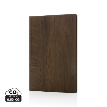 Logo trade promotional merchandise picture of: Kavana wood print A5 notebook
