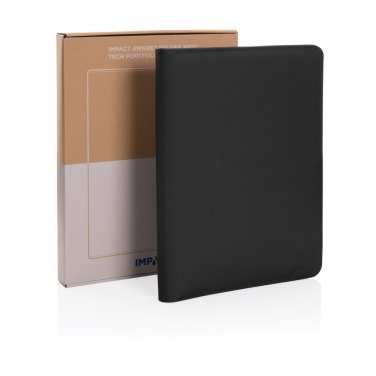 Logo trade business gift photo of: Impact Aware™ deluxe 300D tech portfolio with zipper