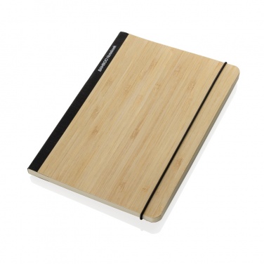 Logo trade promotional merchandise photo of: Scribe bamboo A5 Notebook