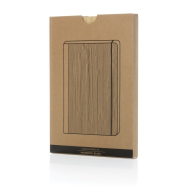 Logo trade promotional giveaways image of: Scribe bamboo A5 Notebook