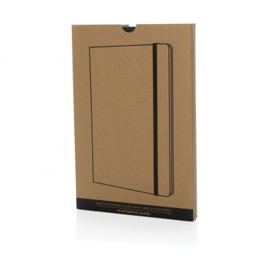 Logotrade promotional product image of: Craftstone A5 recycled kraft and stonepaper notebook