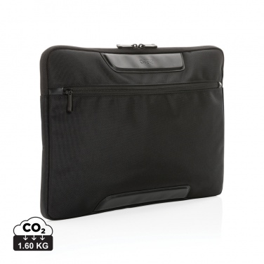 Logo trade promotional giveaways picture of: Swiss Peak AWARE™ RPET Voyager 15.6" laptop sleeve