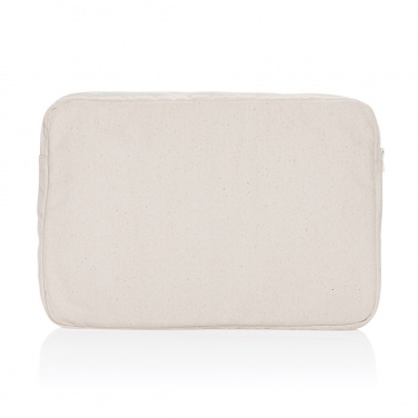 Logo trade advertising product photo of: Laluka AWARE™ recycled cotton 15.6 inch laptop sleeve