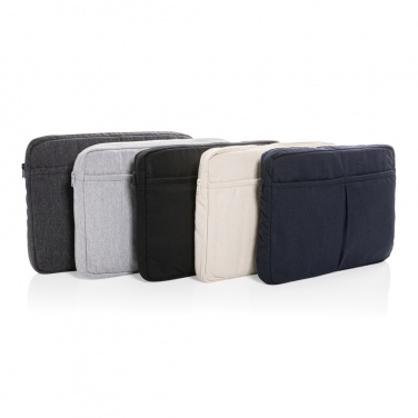 Logo trade promotional gifts image of: Laluka AWARE™ recycled cotton 15.6 inch laptop sleeve