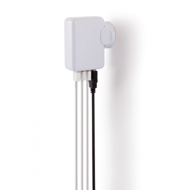 Logotrade advertising products photo of: Travel plug with 4 USB ports