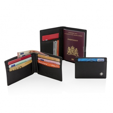 Logo trade promotional merchandise image of: RFID anti-skimming passport holder