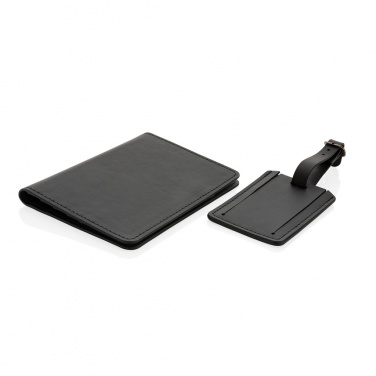 Logotrade promotional gift picture of: Swiss Peak GRS recycled PU travel gift set