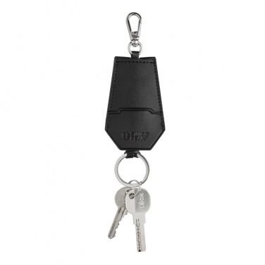 Logo trade corporate gifts image of: SP Tula RCS certified recycled PU key holder and pen set