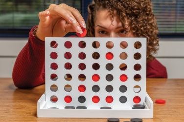 Logo trade promotional merchandise photo of: Connect four wooden game