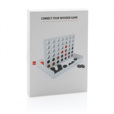 Logo trade advertising products image of: Connect four wooden game