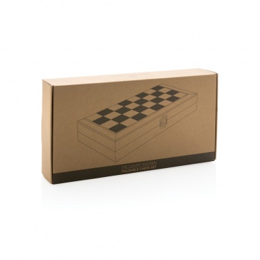 Logo trade promotional gifts picture of: Luxury wooden foldable chess set