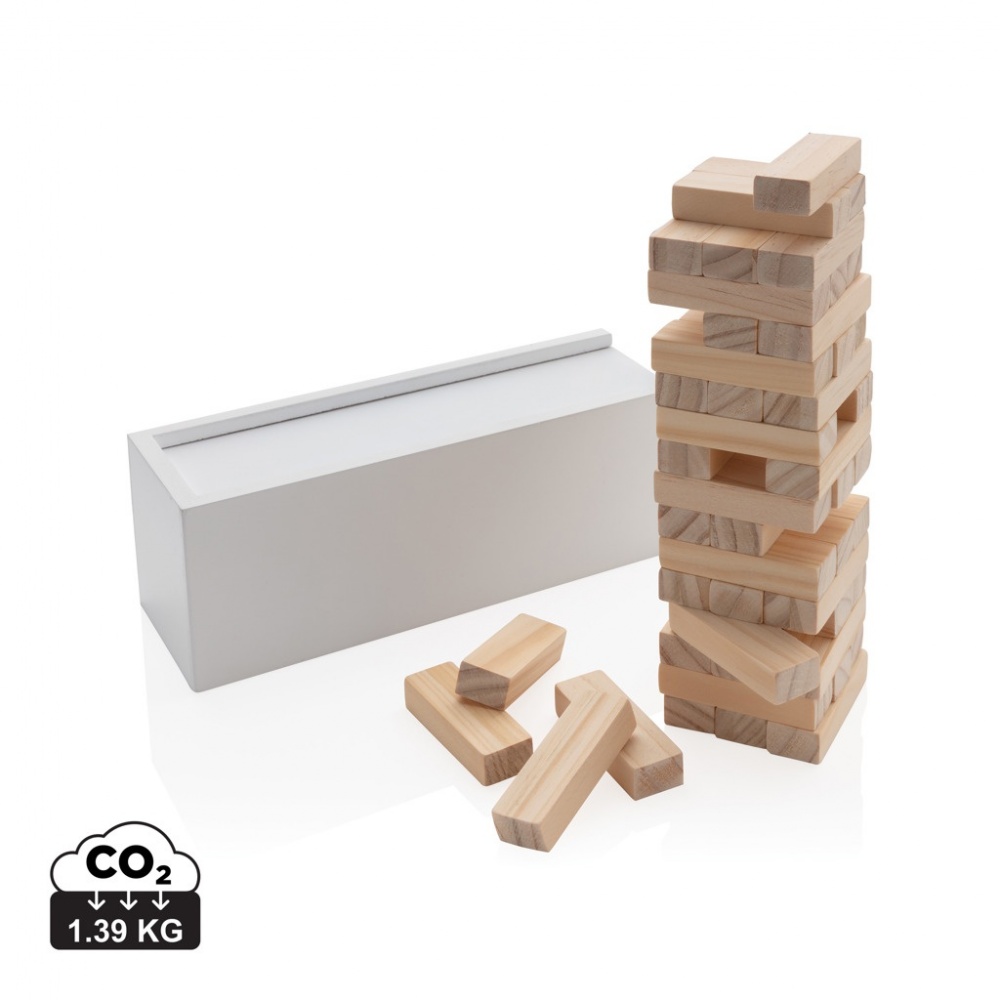 Logotrade promotional merchandise picture of: Deluxe tumbling tower wood block stacking game