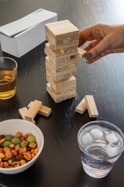 Logo trade advertising product photo of: Deluxe tumbling tower wood block stacking game
