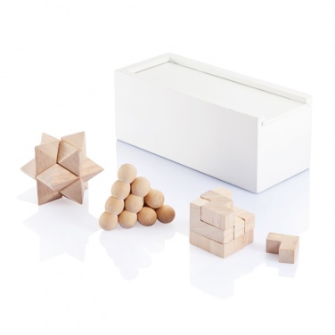 Logo trade promotional giveaway photo of: 3 pcs brain teaser set