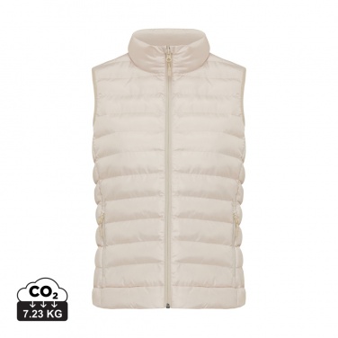 Logo trade promotional giveaway photo of: Iqoniq Meru women recycled polyester bodywarmer