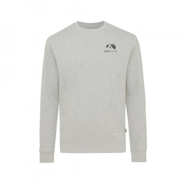 Logo trade corporate gifts picture of: Iqoniq Denali recycled cotton crew neck undyed