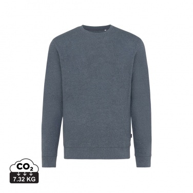 Logo trade promotional giveaway photo of: Iqoniq Denali recycled cotton crew neck undyed