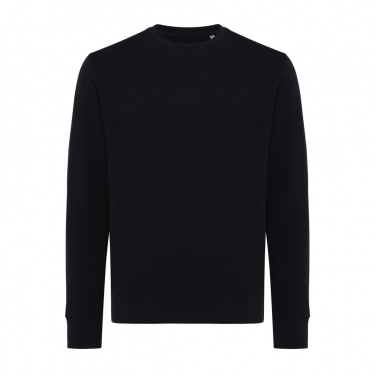 Logo trade promotional merchandise image of: Iqoniq Etosha lightweight recycled cotton crew neck