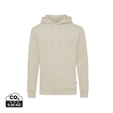 Logo trade promotional merchandise image of: Iqoniq Torres recycled cotton hoodie undyed