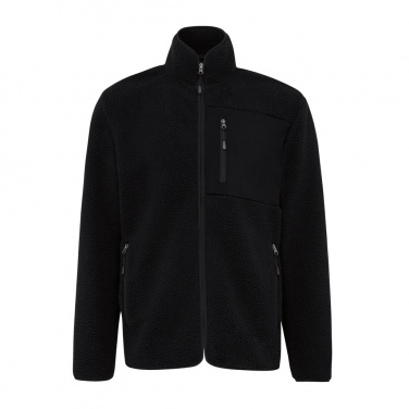 Logo trade promotional products image of: Iqoniq Diran recycled polyester pile fleece jacket