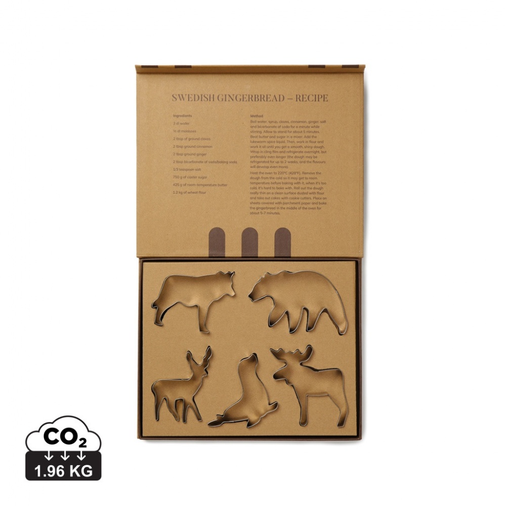 Logo trade promotional giveaways picture of: VINGA Nordic big 5 cookie cutter 5-piece set