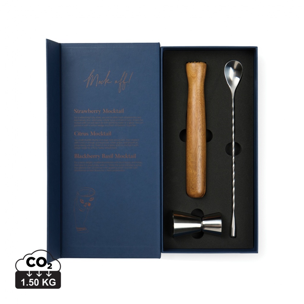 Logo trade business gifts image of: VINGA Story of mocktail, set of cocktail accessories