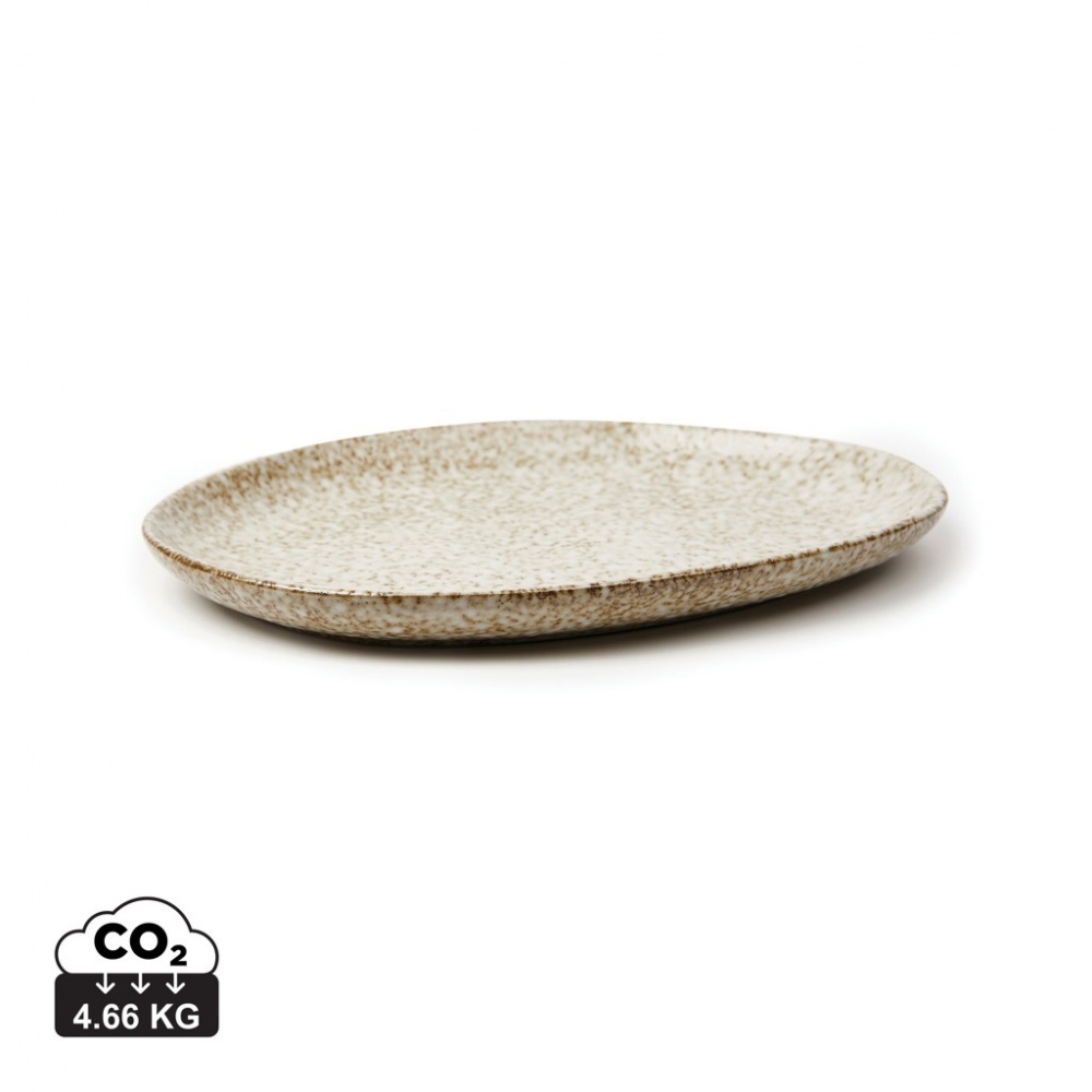 Logo trade promotional giveaways picture of: VINGA Nuvem stoneware serving plate