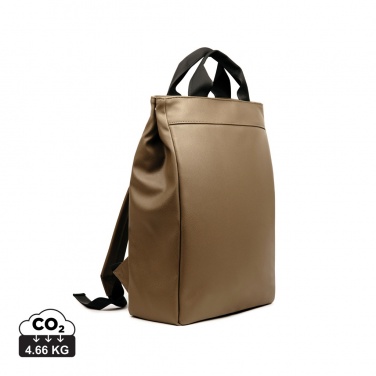 Logo trade promotional item photo of: VINGA Bermond RCS recycled PU backpack
