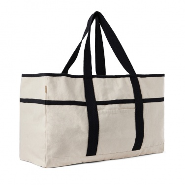 Logotrade corporate gift picture of: VINGA Volonne AWARE™ recycled canvas beach bag