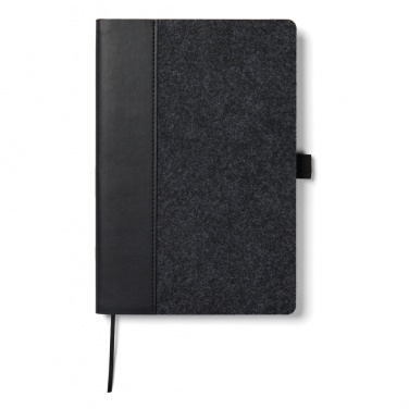 Logotrade promotional product picture of: VINGA Albon GRS recycled felt notebook