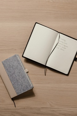 Logo trade promotional giveaways picture of: VINGA Albon GRS recycled felt notebook