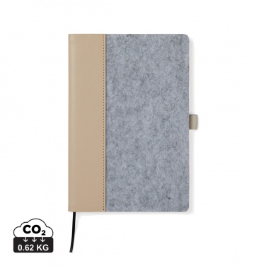 Logo trade corporate gift photo of: VINGA Albon GRS recycled felt notebook