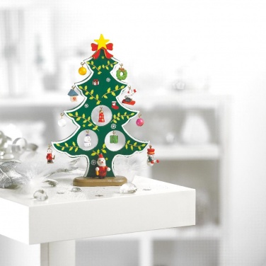 Logotrade corporate gift picture of: Wooden xmas tree decoration