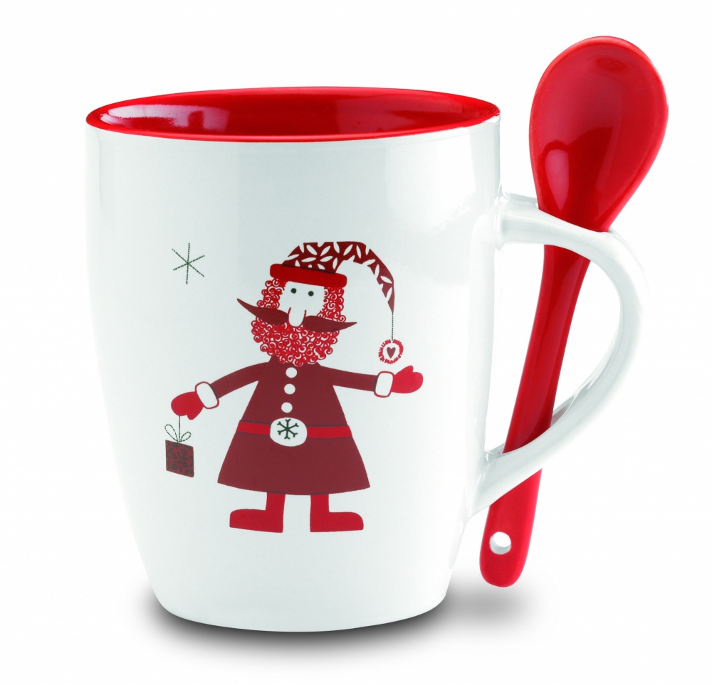 Logotrade corporate gift picture of: Mug with spoon 250ml